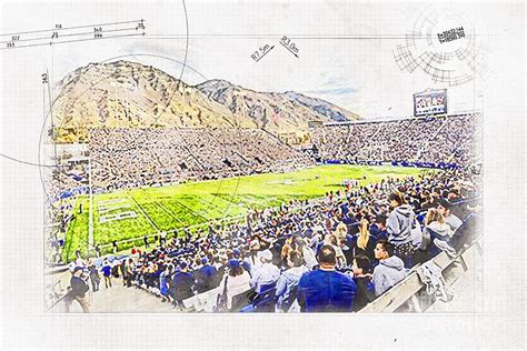 Lavell Edwards Stadium Provo Utah Byu Cougars Stadium Ncaa Football