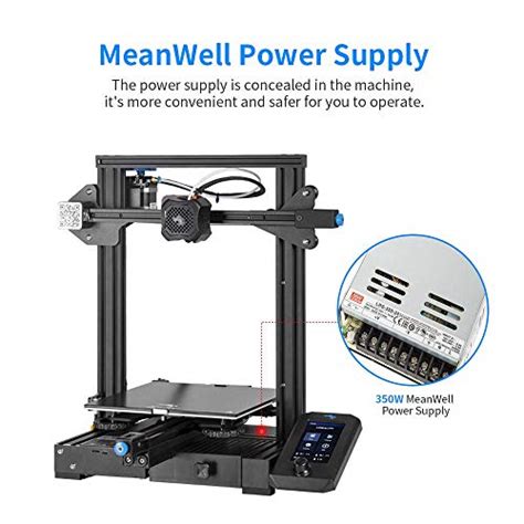 Creality Imprimante 3D Ender 3 V2 avec Carte Mère Silencieuse