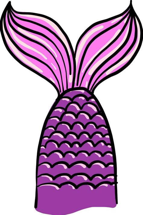 Mermaid Tail Illustration Vector On White Background 13520879 Vector Art At Vecteezy