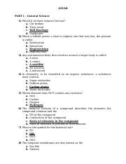 Asvab Study Guide General Science And Arithmetic Reasoning Course Hero