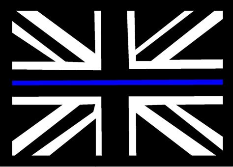 The UK Police Thin Blue Line Charity Badge | www.funrunrobbie.co.uk