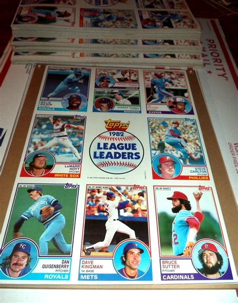 Topps League Leaders Uncut Sheet Reggie Sutter Carlton Ebay