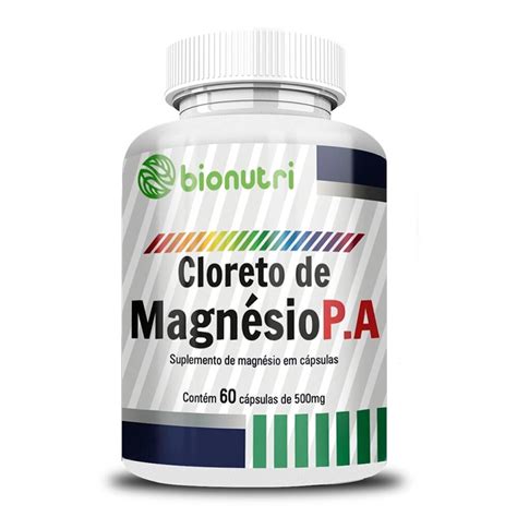 Cloreto de Magnésio PA 500mg 60Cáps Bionutri