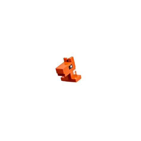 Lego Dark Orange Minecraft Horse Head With White 25769 78786