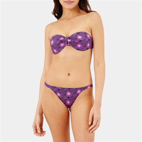 Purple Lune Bandeau Bikini Top Brandalley