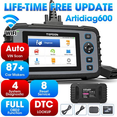 2024 TOPDON AD600 OBD2 Car Scanner Engine ABS SRS AT SAS EPB ETC