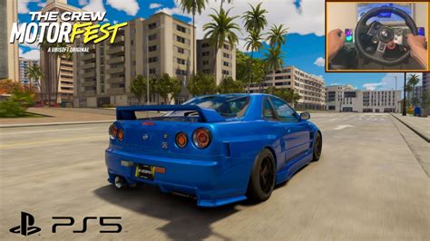 The Crew Motorfest Nissan Skyline Gt R R34 Logitech G29 Ps5 Gameplay Youtube