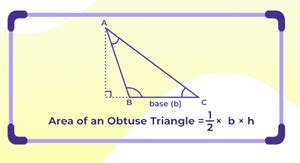 Obtuse Angled Triangle Definition Formula Properties Example