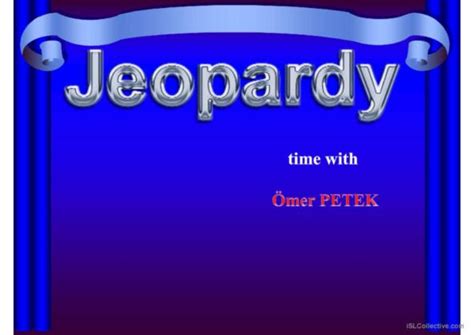 Jeopardy English Esl Powerpoints