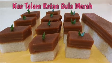 Resep Kue Talam Ketan Gula Merah Legit Gurih Super Lembut Youtube