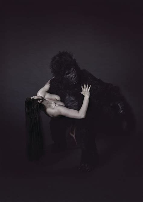 Gorilla Carrying Off A Woman Lisa Roet Artist