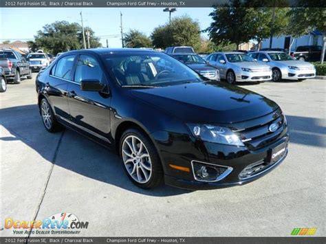 2012 Ford Fusion Se Black Charcoal Black Photo 3