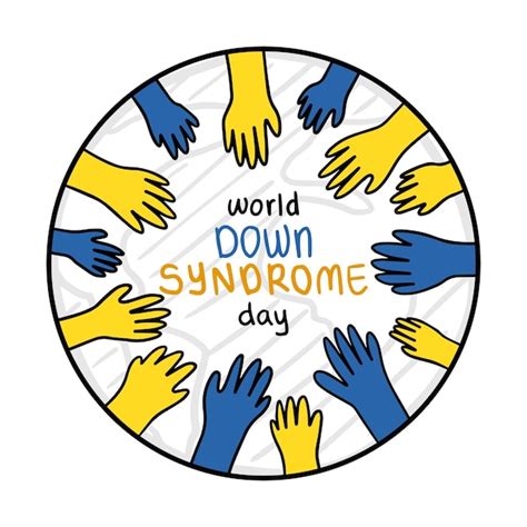 Premium Vector World Down Syndrome Day Concept Design Down Syndrome