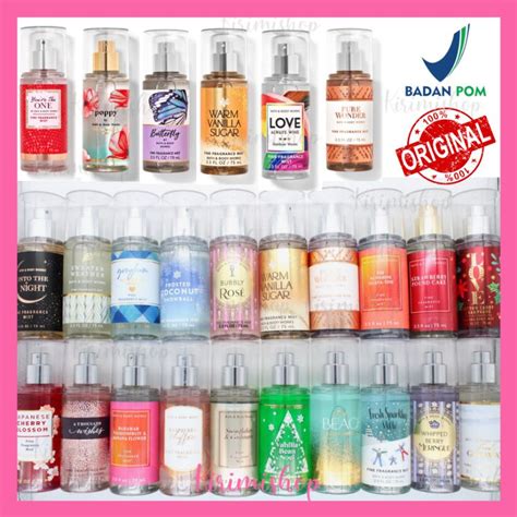 Jual Bath Body Works Body Mist Travel Size BBW Original 100 Gingham Into The Night Inthe