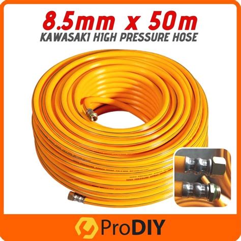 KAWASAKI 8 5mm X 50m High Pressure Water Cleaning Hose B P180kg Cm2 W