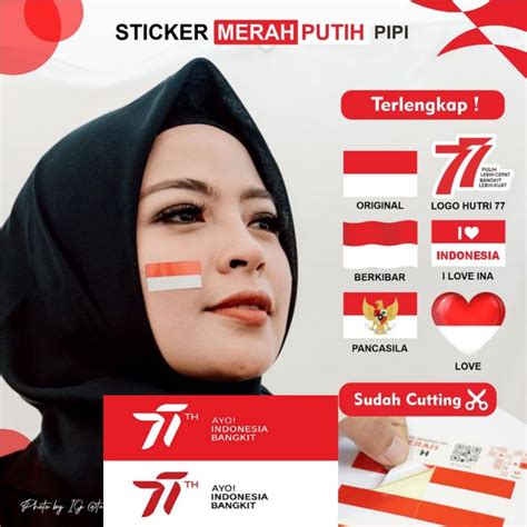 Jual Stiker Pipi Bendera Merah Putih Tanpa Minimal Order Shopee Indonesia