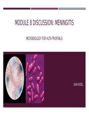 Presentation Shiv Mod Pptx Module Discussion Meningitis