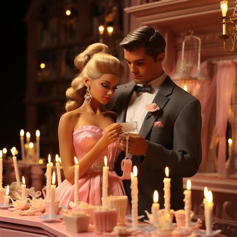 Premium Photo | Barbie and Ken wedding