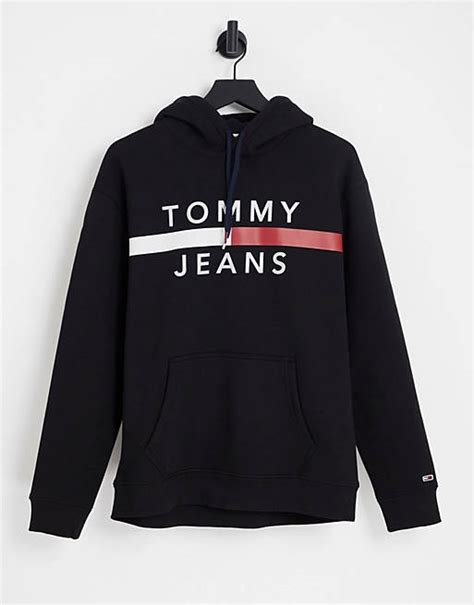 Tommy Jeans hoodie in black | ASOS