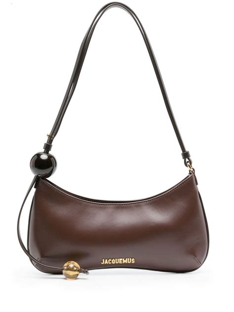 Jacquemus Brown Le Bisou Perle Shoulder Bag Browns