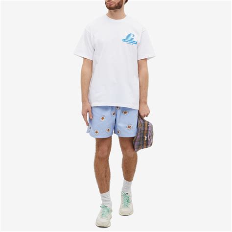 Nike Floral Shorts Light Marine And White End Us