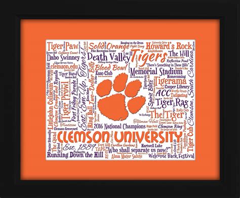 Clemson Tigers gift ideas for graduation birthdays college presents ...