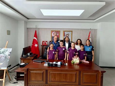 Öğrencilerimizden İlçe Emniyet Müdürü ve İlçe Jandarma Komutanına Ziyaret