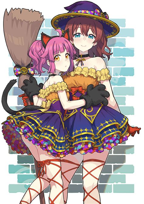 Safebooru 2girls Ahoge Animal Ears Animal Hands Aqua Eyes Ass Back