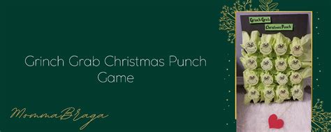 Grinch Grab Christmas Punch Game | Momma Braga