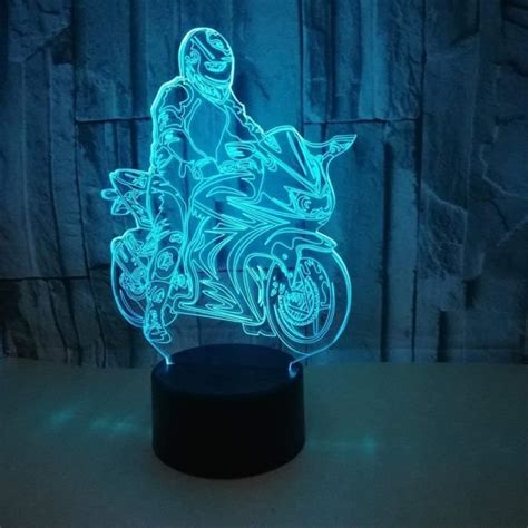 Moto Mod Le D Illusion Led Nuit Lumi Re Couleur Chambre D Coration