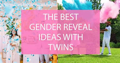 Twin Gender Reveal Ideas