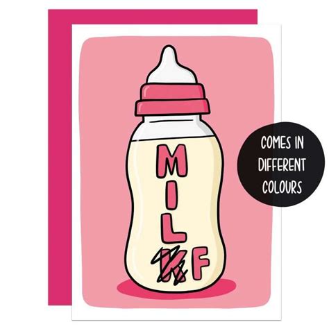 MILF New Baby Card A6 Funny New Mum Card