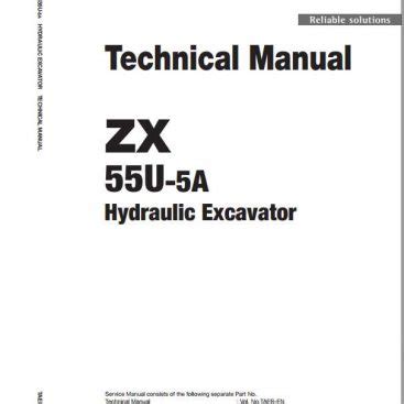 Hitachi Mini Excavator Zaxis ZX50U 2 Shop Manual