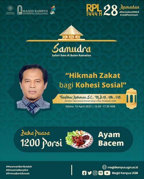 Masjid Kampus Ugm Ramadan Sks On Twitter Kajian Sore Masjid Kampus