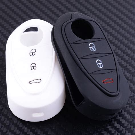 Dwcx Buttons Silicone Key Cover Fob Case Shell Fit For Alfa Romeo C