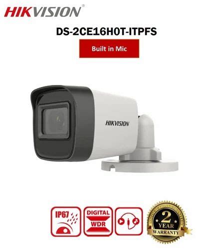 Hikvision Mp Outdoor Bullet Cctv Ethernet Camera With Inbuilt Audio