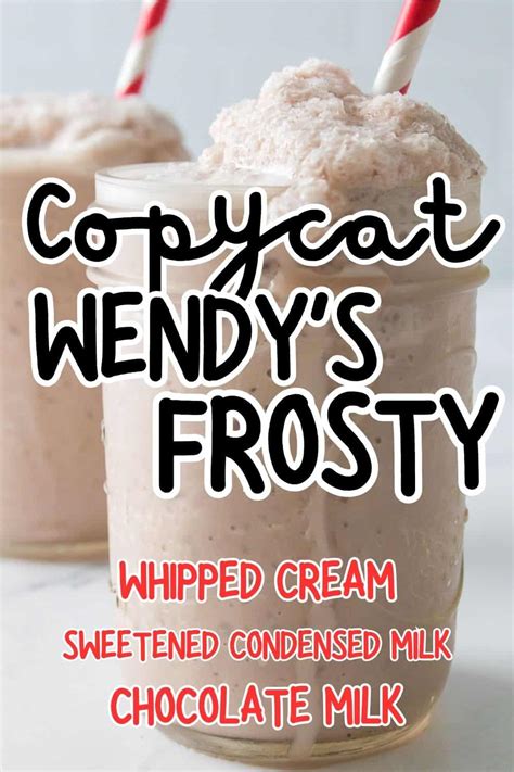 Copycat Wendys Frosty Recipe Making Frugal FUN