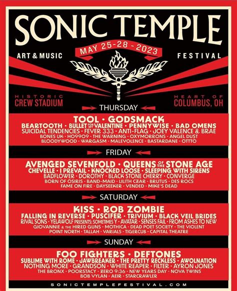 Sonic Temple 2024 Tickets - Bili Merrie