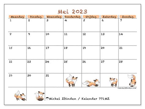 Kalender Mei Om Af Te Drukken Mz Michel Zbinden Nl