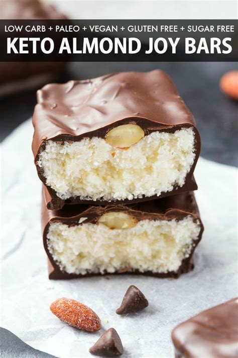 Homemade Keto Almond Joy Bars Paleo Vegan The Big Mans World