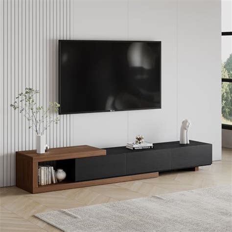 Povison Donicy Modern Solid Wood Tv Stand Lowline Media