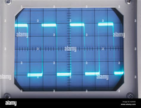 a square wave on an oscilloscope screen see also A24346 Stock Photo - Alamy