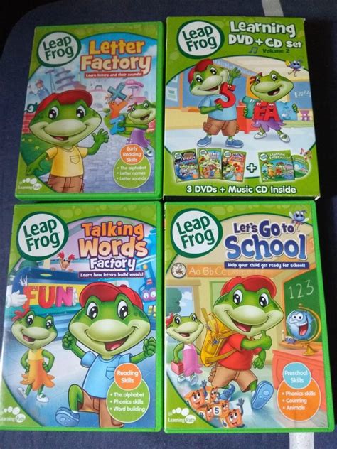 Leapfrog Learning Collection: The Letter Machine Rescue Team/Let's Go To School/ Numberland ...