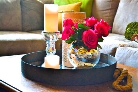 20 Chic Ways To Freshen Up Your Coffee Table Decorating Coffee Tables Tray Decor Coffee