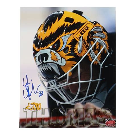 Tim Thomas Signed Bruins 8x10 Photo YSMS Pristine Auction