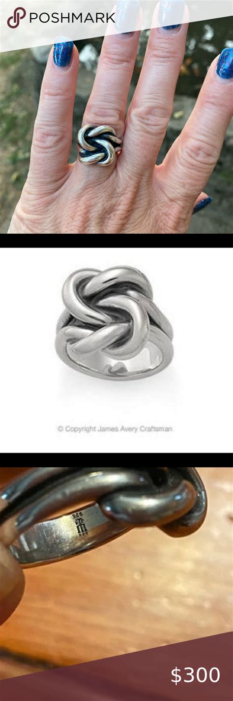 James Avery Bold Lovers Knot Ring Retired Knot Ring Rings Rings For Men