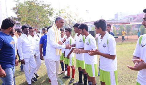 Siddipet Emerges As Hub For Sports Harish Rao Telangana Today