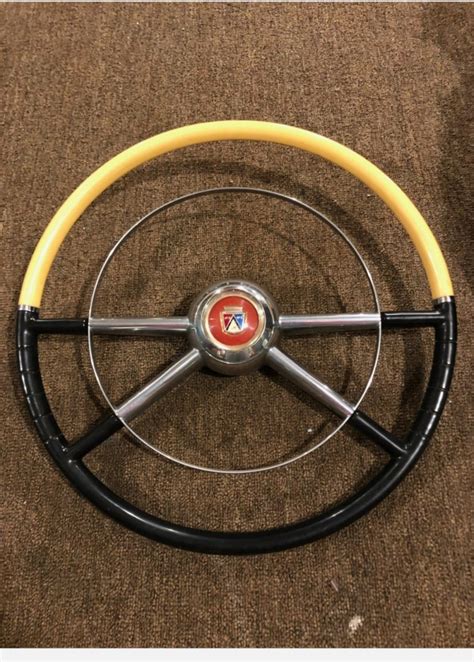 Ford Deluxe Steering Wheel W Horn Ring Original Accessory The H