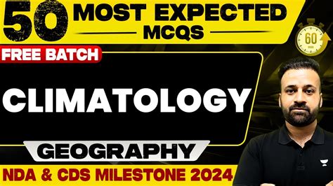 Most Expected MCQs On Climatology Geography UPSC NDA 2 CDS 2 2024