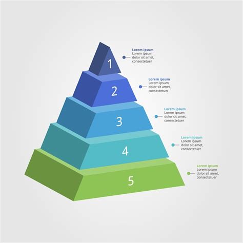 Premium Vector Pyramid Chart Template For Infographic For